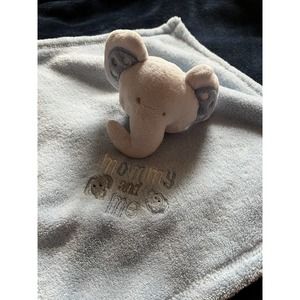 Baby Gear Light Blue "Mommy and Me" Plush Elephant Lovey Security Blanket